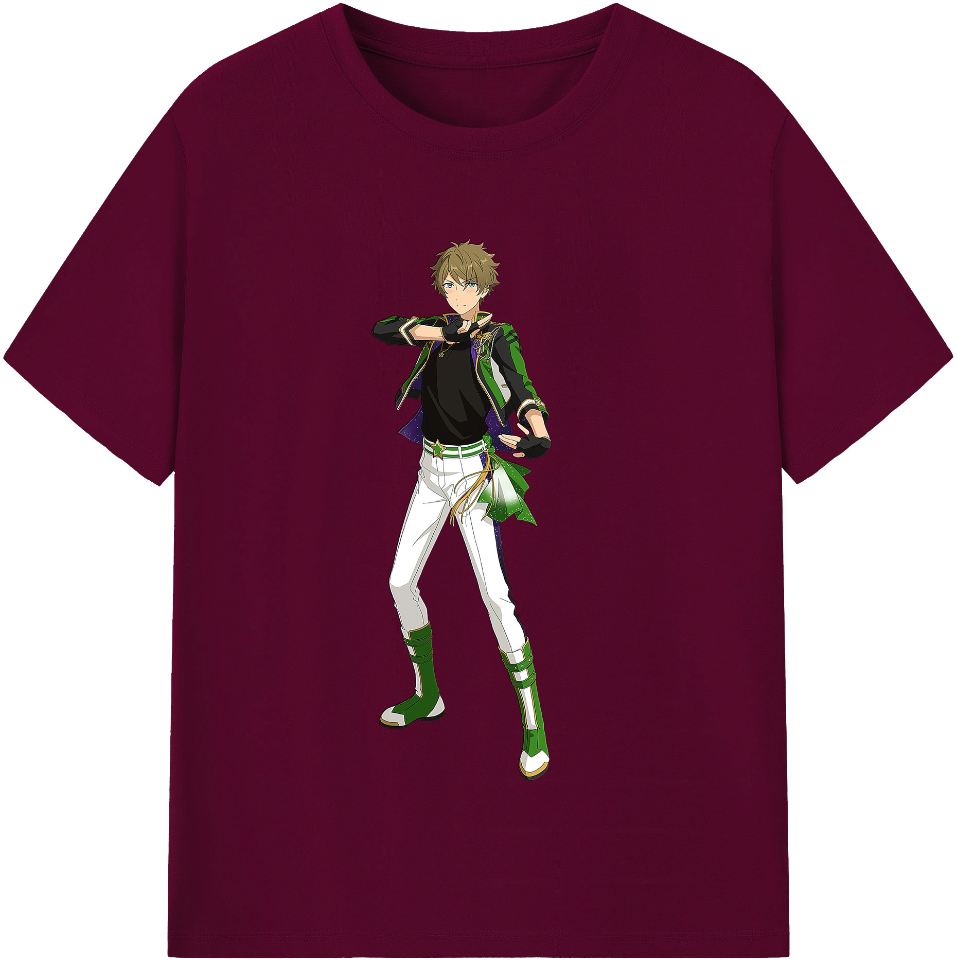 （画像用） あんさんぶるスターズ! Ensemble Stars レディースカジュアルプリントTシャツ（綿100％）